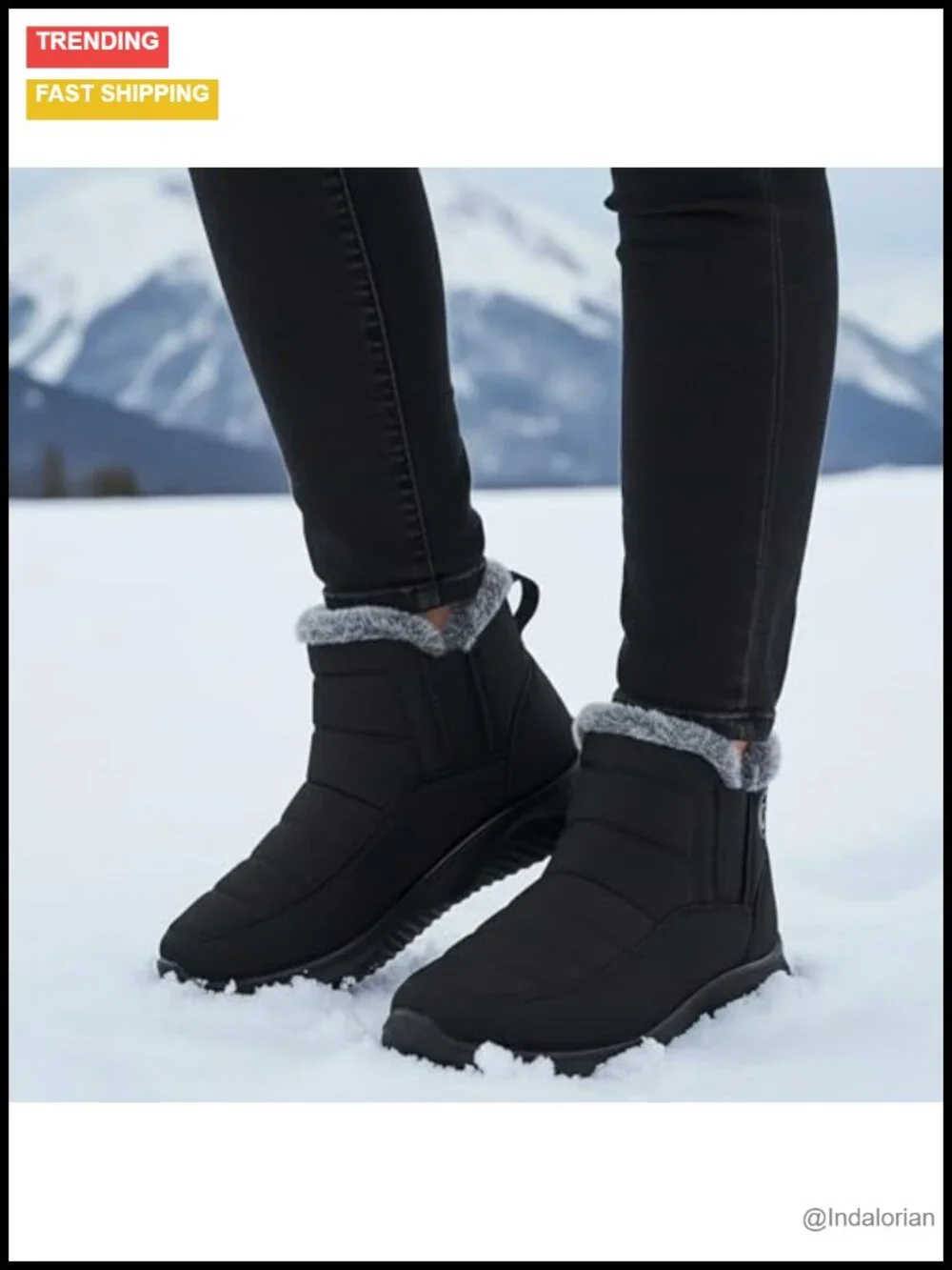 Womens Snow Boots Winter Shoes Fur Lined Waterproof Non-Slip Booties